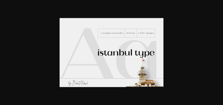 Istanbul Type Font Poster 3