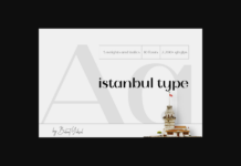 Istanbul Type Font Poster 1