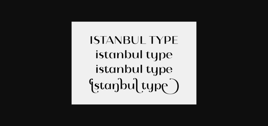 Istanbul Type Font Poster 4