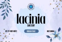 Lacinia Font Poster 1
