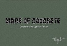 Made of Concrete Font Poster 1