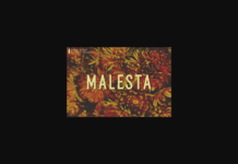 Malesta Font Poster 1