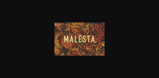 Malesta Font Poster 1