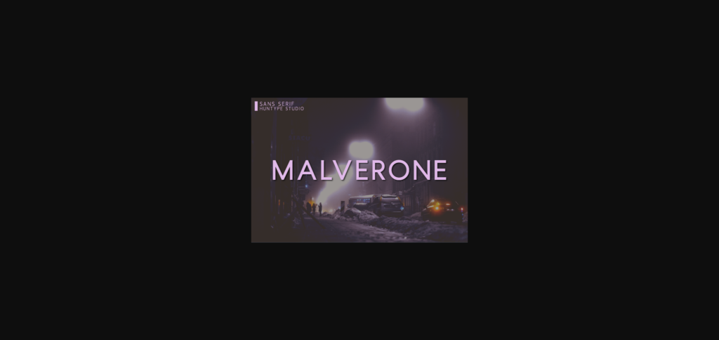 Malverone Font Poster 3