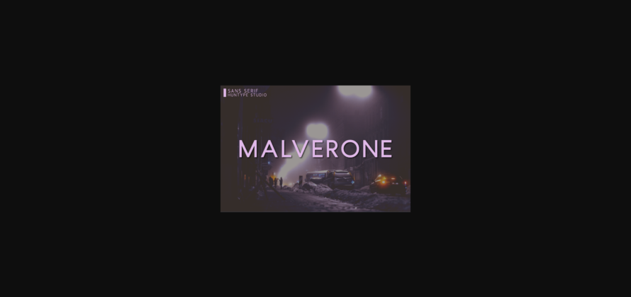 Malverone Font Poster 3