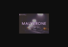 Malverone Font Poster 1