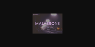 Malverone Font Poster 1