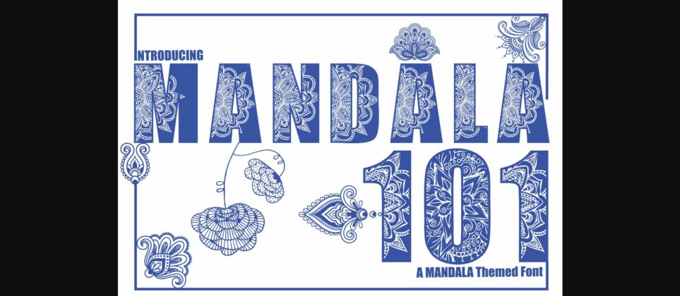Mandala Font Poster 1