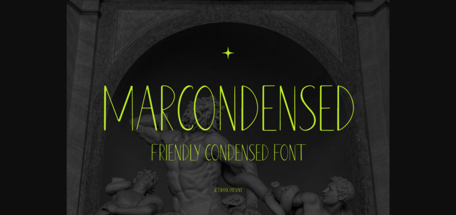 Marcondensed Font Poster 3