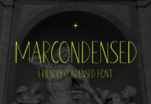 Marcondensed Font Poster 1