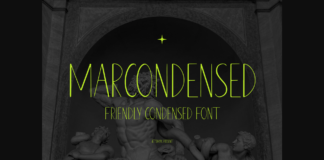 Marcondensed Font Poster 1