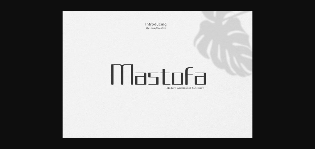 Mastofa Font Poster 3