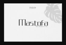 Mastofa Font Poster 1