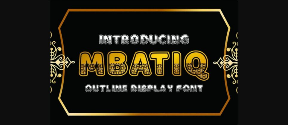 Mbatiq Font Poster 3