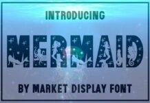 Mermaid Font Poster 1