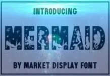 Mermaid Font Mermaid Font Poster 1