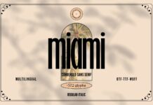 Miami Font Poster 1