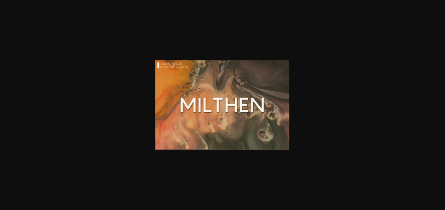 Milthen Font Poster 3