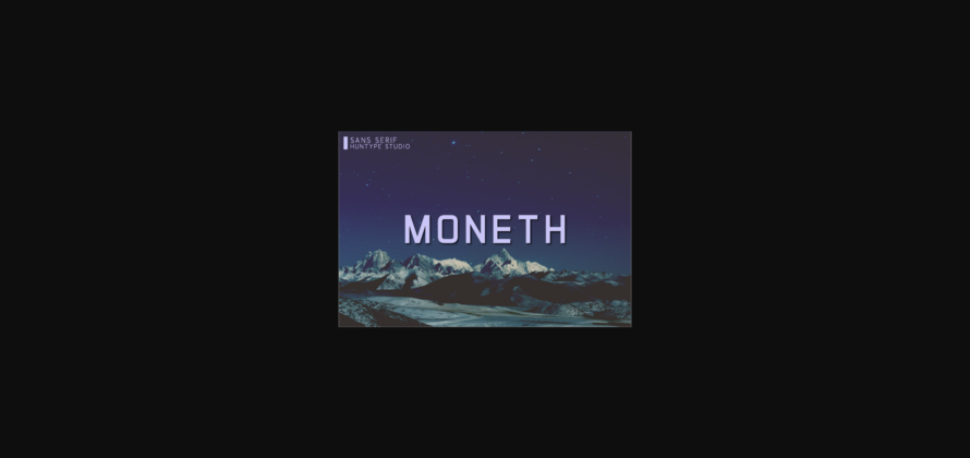 Moneth Font Poster 3