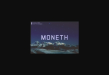 Moneth Font Poster 1