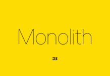 Monolith Font Poster 1