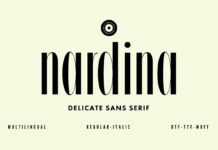 Nardina Font Poster 1
