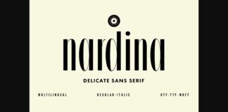 Nardina Font Poster 1