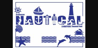 Nautical Font Poster 1