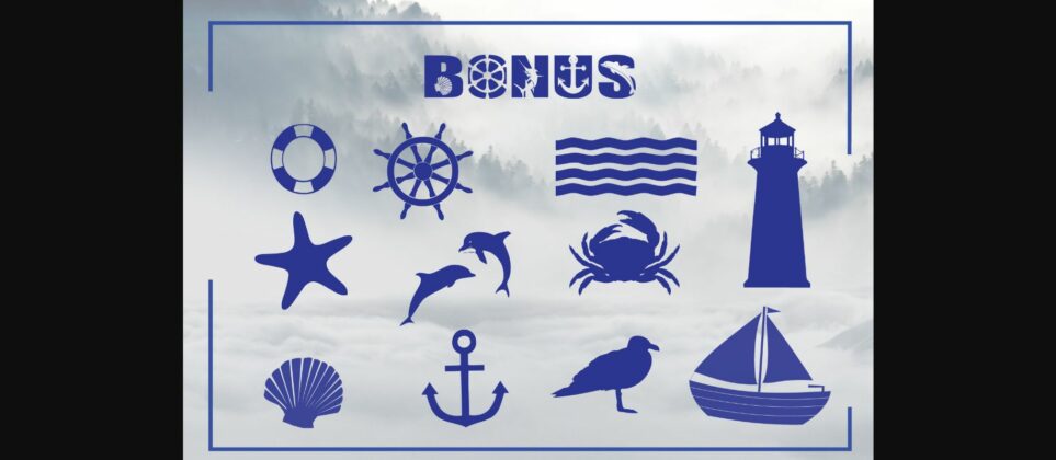 Nautical Font Poster 6