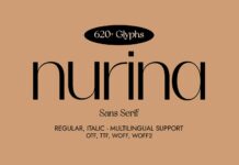 Nurina Font Poster 1