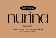 Nurina Font Poster 1