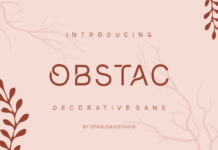 Obstac Font Poster 1