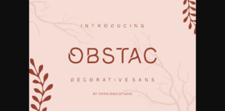 Obstac Font Poster 1