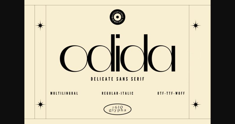 Odida Font Poster 3