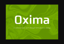 Oxima Family Font Poster 1