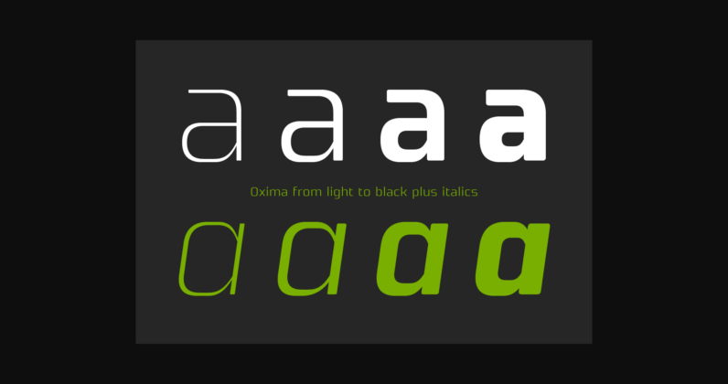 Oxima Family Font Poster 4