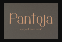 Pantoja Font Poster 1