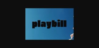 Playbill Font Poster 1