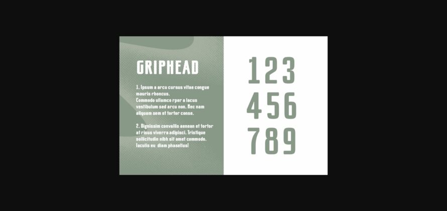 Griphead Font Poster 4