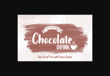 Chocolate Drink Font Poster 1