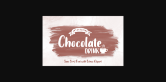 Chocolate Drink Font Poster 1