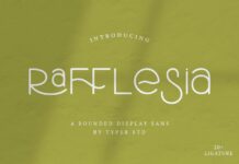 Rafflesia Font Poster 1