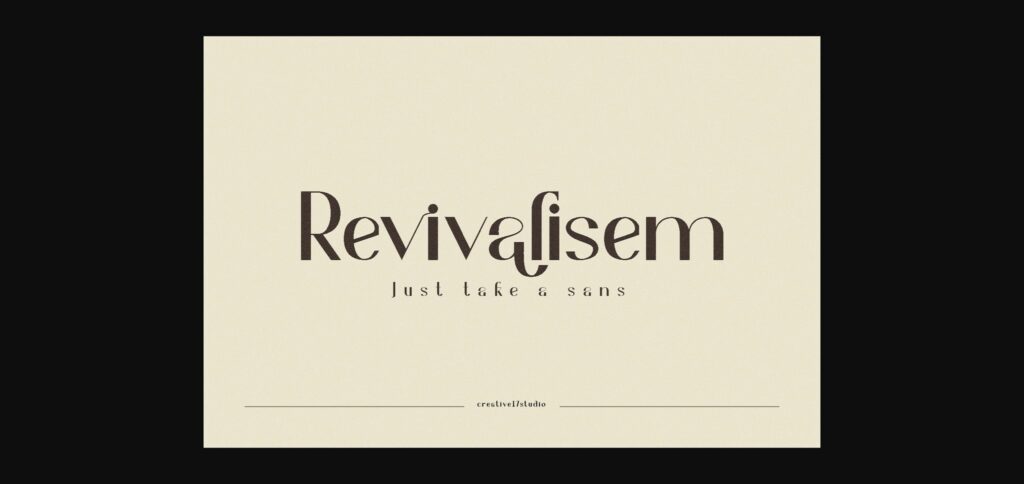 Revivalisem Font Poster 3