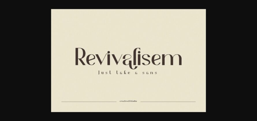 Revivalisem Font Poster 3