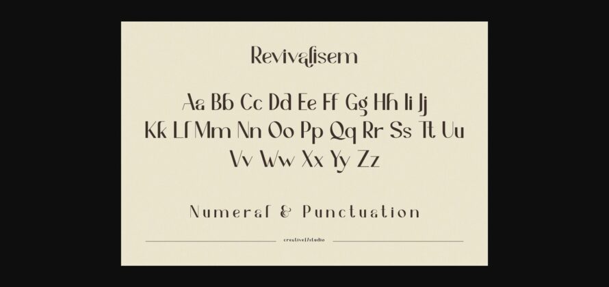 Revivalisem Font Poster 5