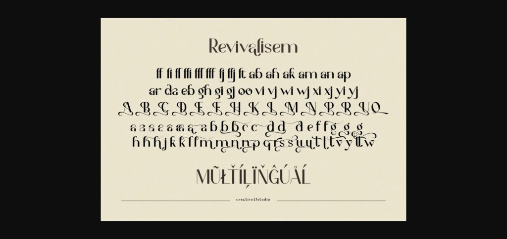 Revivalisem Font Poster 6
