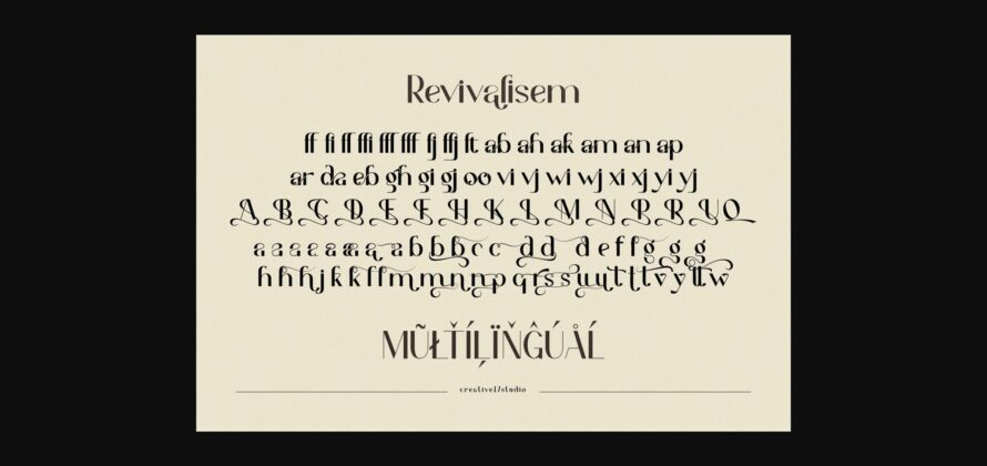 Revivalisem Font Poster 6