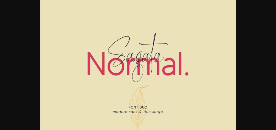 Sagata Normal Font Poster 3