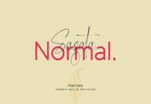 Sagata Normal Font Poster 1