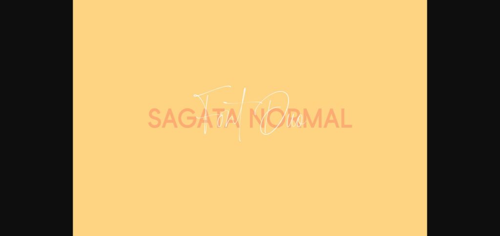Sagata Normal Font Poster 11
